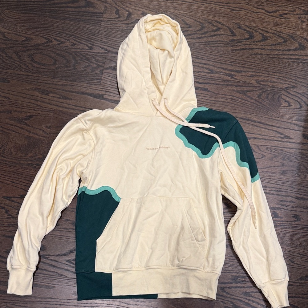 Liu Jo Cream and Green Men's Hoodie